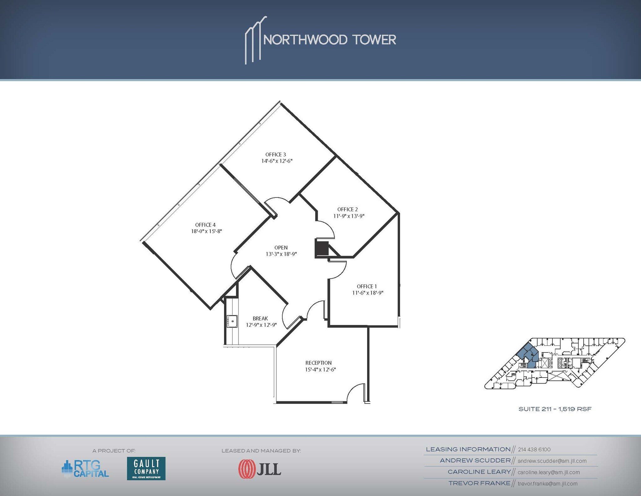 5757 Alpha Rd, Dallas, TX à louer Plan d’étage– Image 1 sur 1