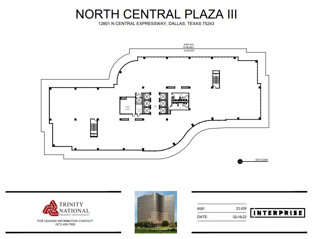 12801 N Central Expy, Dallas, TX à louer Plan d’étage– Image 1 sur 1