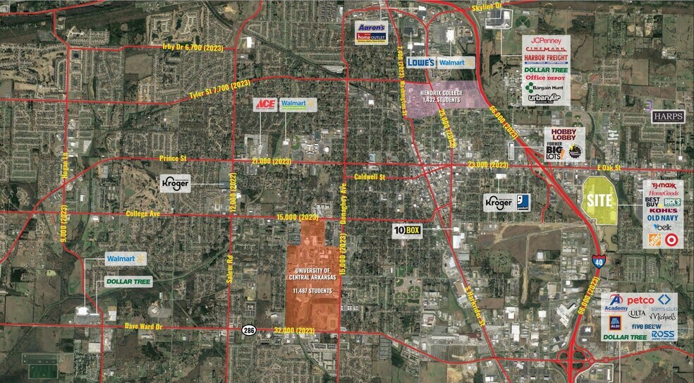 Hwy 40, Conway, AR à louer - Plan de site – Image 3 sur 4