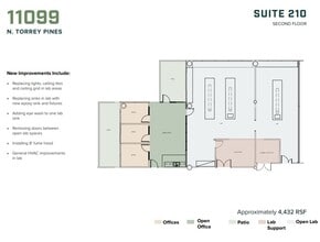 11085 N Torrey Pines Rd, La Jolla, CA à louer Plan d’étage– Image 1 sur 1