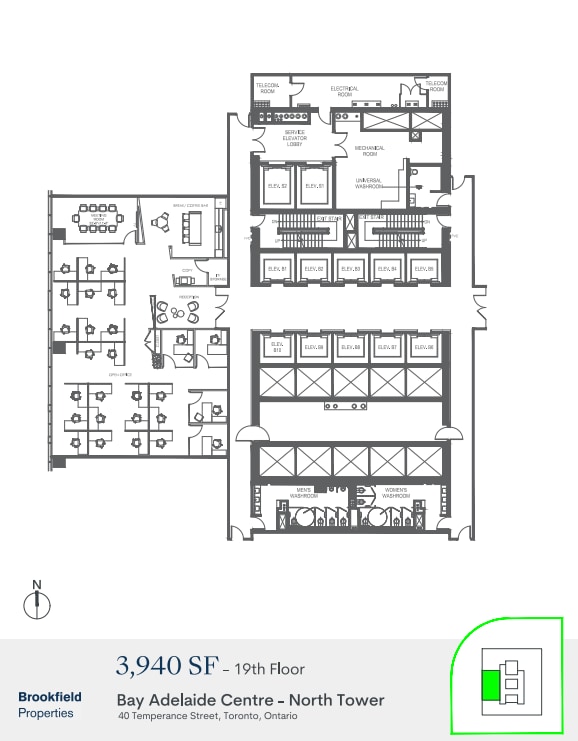 40 Temperance St, Toronto, ON à louer Plan d’étage– Image 1 sur 1
