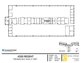 4200 Regent Blvd, Irving, TX à louer Plan d’étage– Image 2 sur 2