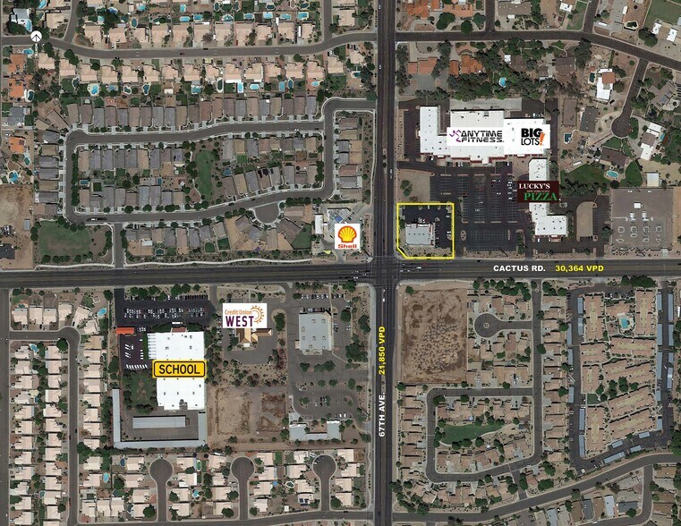 6690 W Cactus Rd, Glendale, AZ à louer - Aérien – Image 2 sur 5