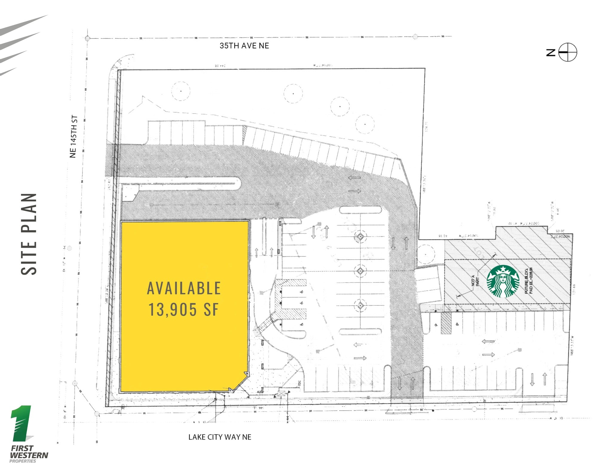 14352 Lake City Way NE, Seattle, WA à louer Plan de site– Image 1 sur 1