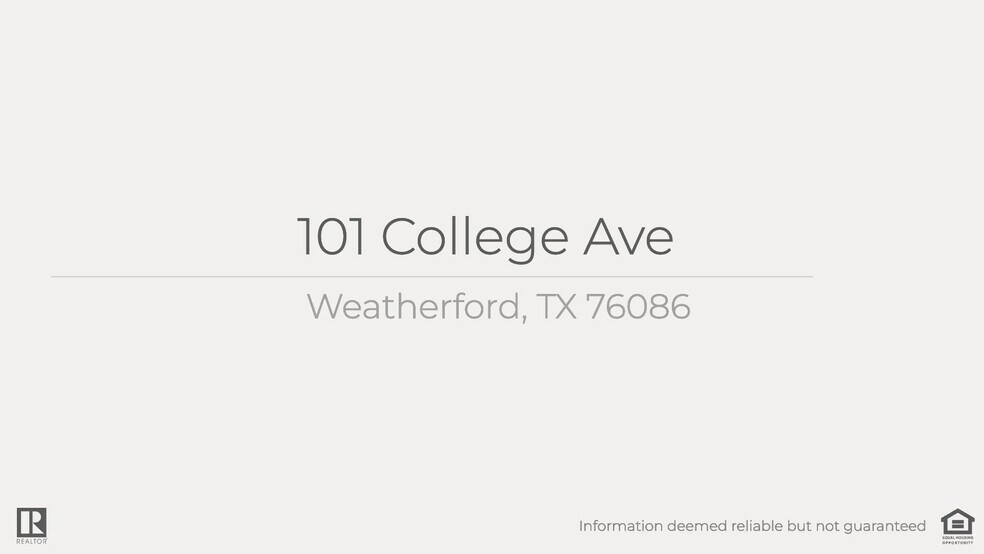 101 College Ave, Weatherford, TX à vendre - Vidéo sur l’annonce professionnelle – Image 3 sur 11