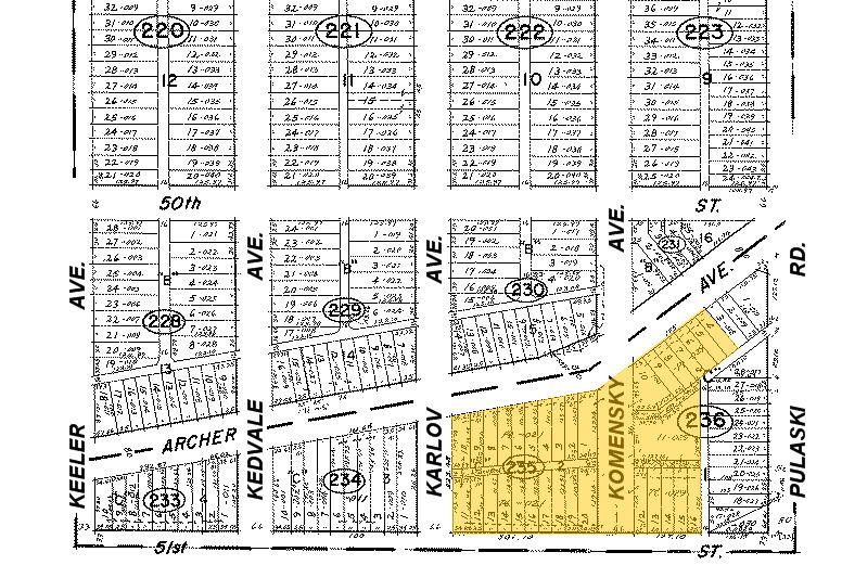 5023 S Archer Ave, Chicago, IL à louer - Plan cadastral – Image 2 sur 2