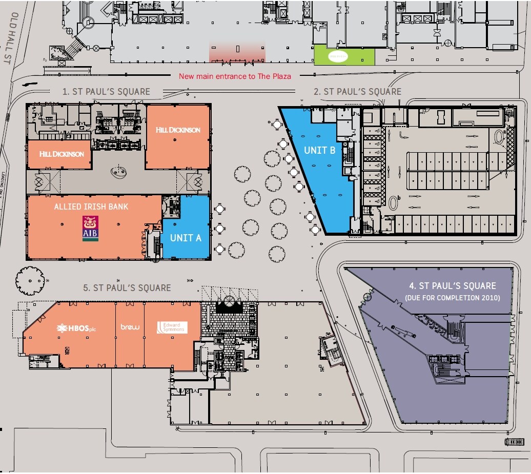 1 St Pauls Sq, Liverpool à louer Plan de site– Image 1 sur 2