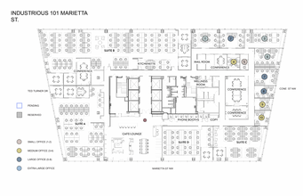 101 Marietta St NW, Atlanta, GA à louer Plan d’étage– Image 1 sur 10