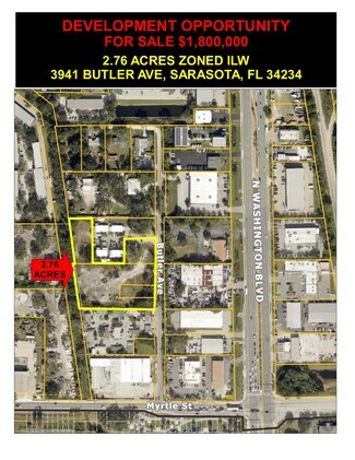 Plus de détails pour 3941 Butler Ave, Sarasota, FL - Terrain à vendre