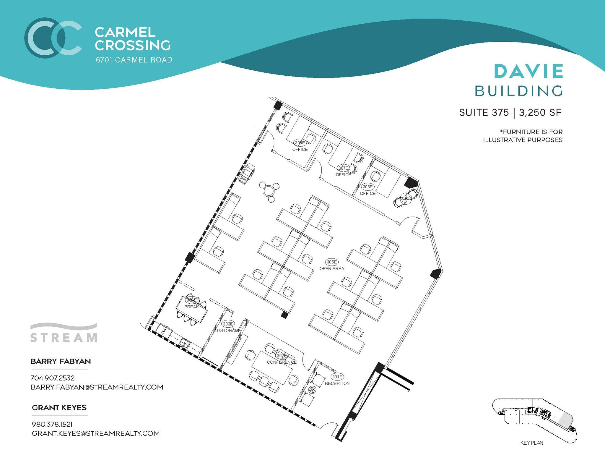 6701 Carmel Rd, Charlotte, NC à louer Plan d’étage– Image 1 sur 1