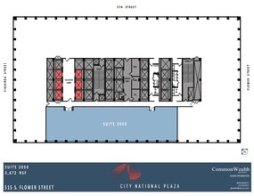 515 S Flower St, Los Angeles, CA à louer Plan d’étage– Image 1 sur 1