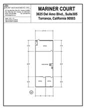 3625 Del Amo Blvd, Torrance, CA à louer Plan d’étage– Image 1 sur 2