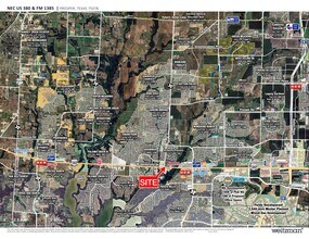NEC US 380 & FM 1385, Aubrey, TX - Vue aérienne vue de carte