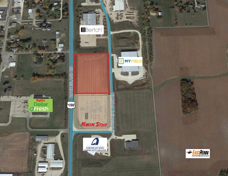 Rock Island Rd & Industrial Park Rd, Oelwein, IA à vendre - Photo de l’immeuble – Image 3 sur 4
