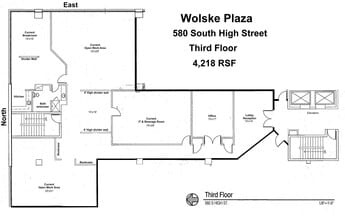 580 S High St, Columbus, OH à louer Plan d’étage– Image 1 sur 15
