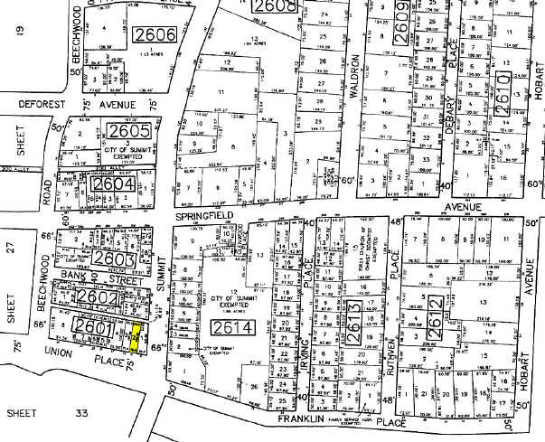 11 Union Pl, Summit, NJ à louer - Plan cadastral – Image 2 sur 2