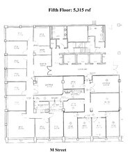 1990 M St NW, Washington, DC à louer Plan d’étage– Image 1 sur 2