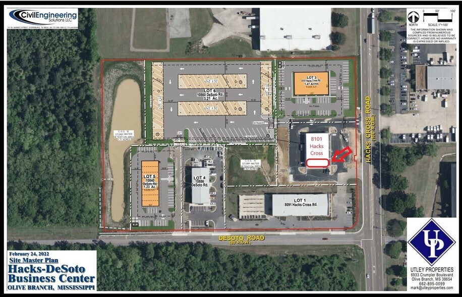 8101 Hacks Cross Rd, Olive Branch, MS à louer - Photo de l’immeuble – Image 1 sur 1