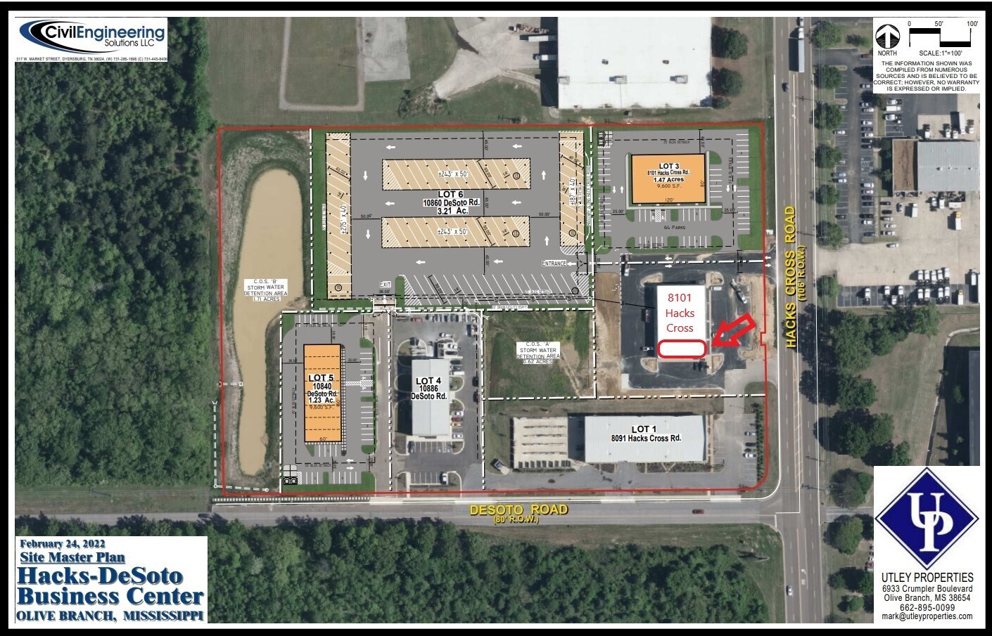 8101 Hacks Cross Rd, Olive Branch, MS à louer Photo de l’immeuble– Image 1 sur 2