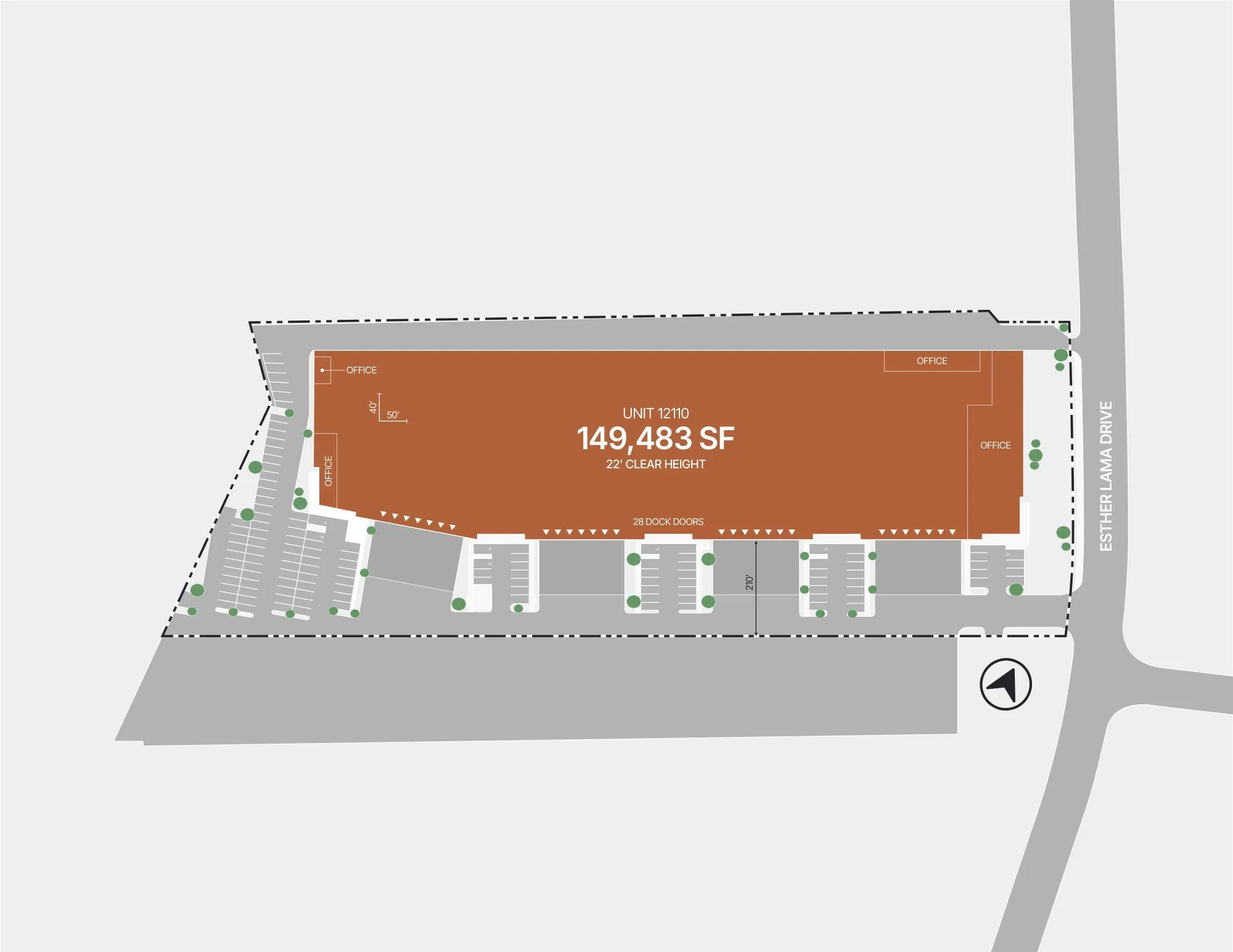 12110 Esther Lama Dr, El Paso, TX à louer Plan de site– Image 1 sur 9