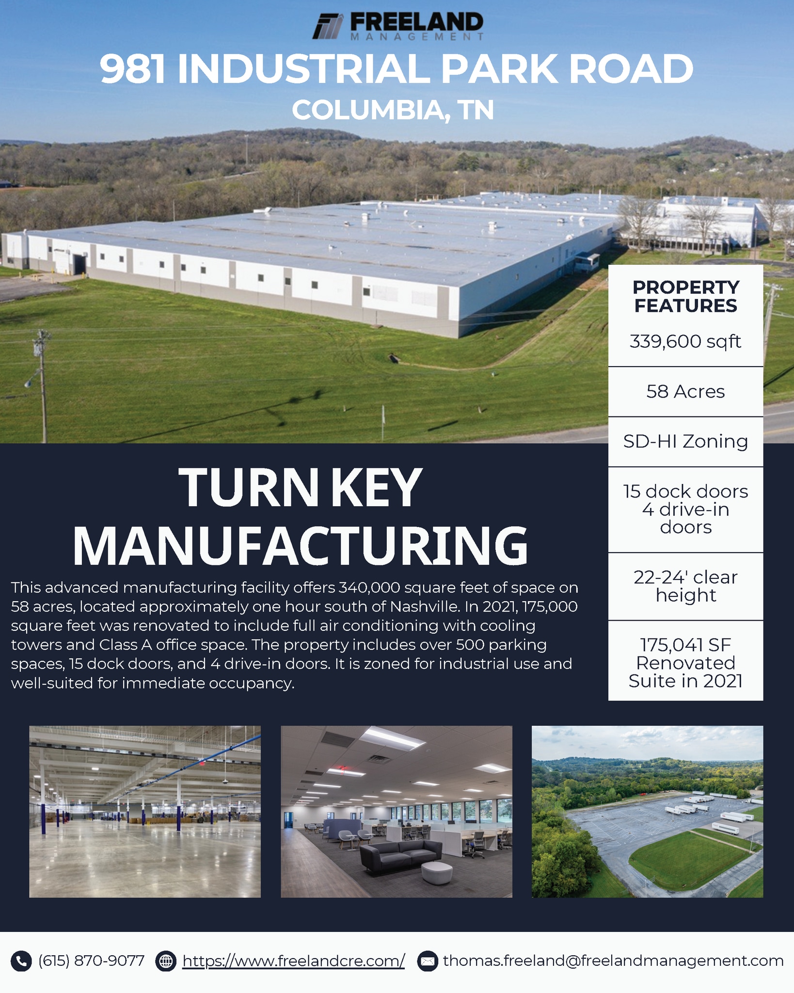 981 Industrial Park Rd, Columbia, TN à louer Photo intérieure– Image 1 sur 2