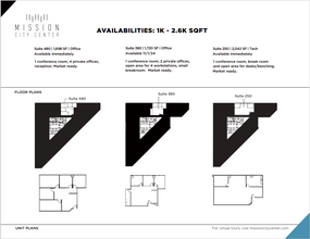 2350 Mission College Blvd, Santa Clara, CA à louer Plan d’étage– Image 1 sur 1