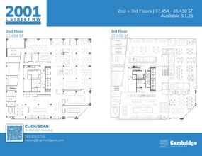 2001 L St NW, Washington, DC à louer Plan d’étage– Image 1 sur 9