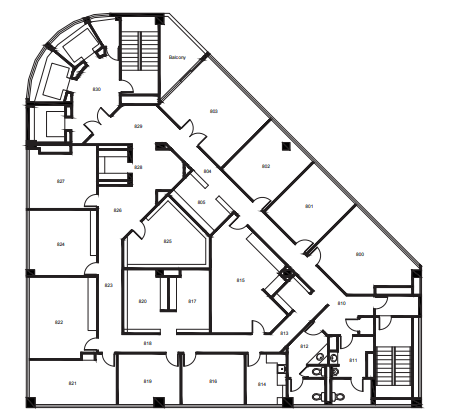 888 W 6th St, Los Angeles, CA à louer Plan d’étage– Image 1 sur 1
