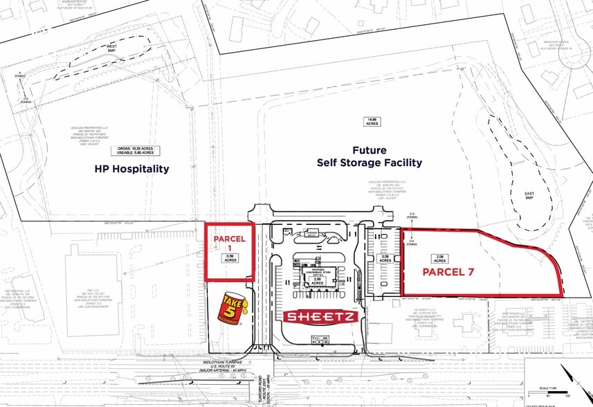 9460 Midlothian Tpke, North Chesterfield, VA à vendre - Plan de site – Image 2 sur 2