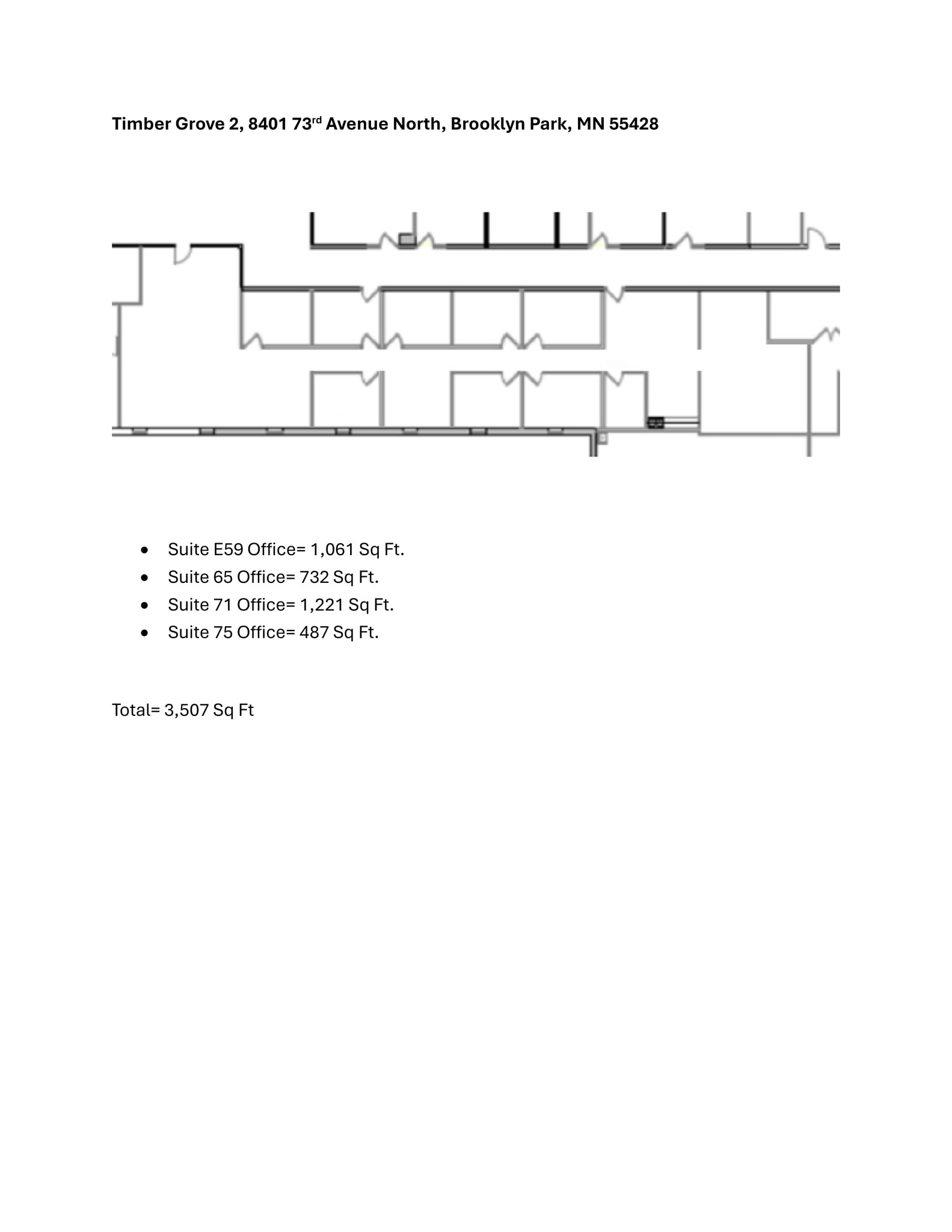 7308 Aspen Ln N, Brooklyn Park, MN à louer Plan de site– Image 1 sur 9
