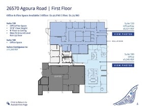 26610 Agoura Rd, Calabasas, CA à louer Plan d’étage– Image 1 sur 10