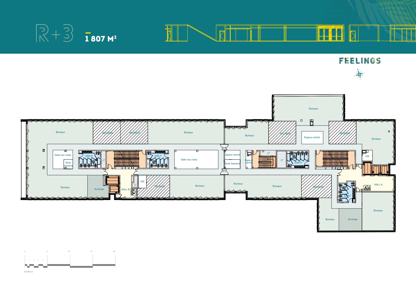 Bureau dans Bagneux à louer Plan d’étage– Image 1 sur 1