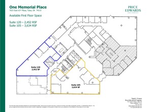 7633 E 63rd Pl, Tulsa, OK à louer Plan d’étage– Image 1 sur 1