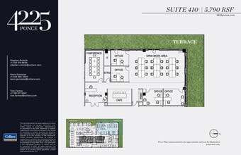 4225 Ponce de Leon Blvd, Coral Gables, FL à louer Plan d’étage– Image 1 sur 3