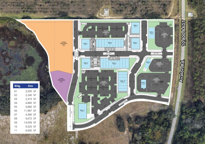 10958 Avalon Rd, Winter Garden, FL à louer - Plan de site – Image 2 sur 2