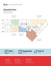 7910 Woodmont Ave, Bethesda, MD à louer Plan d’étage– Image 1 sur 1