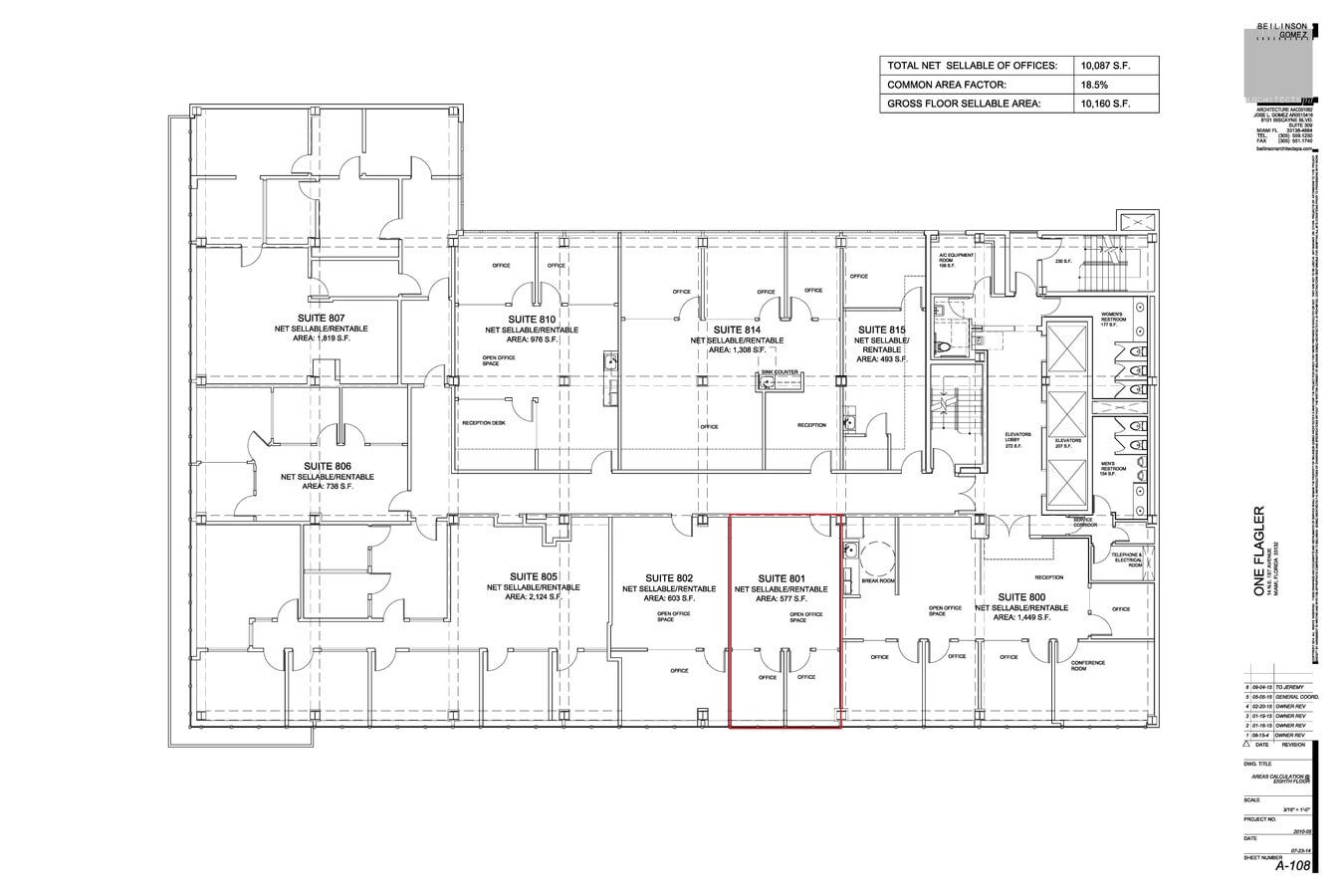 14 NE 1st Ave, Miami, FL 33132 - Lot 801 -  - Plan d’étage - Image 1 of 1
