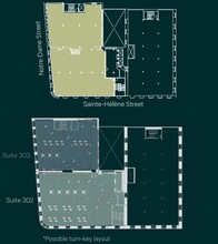 372-396 Rue Notre-Dame O, Montréal, QC à louer Plan d’étage– Image 1 sur 1