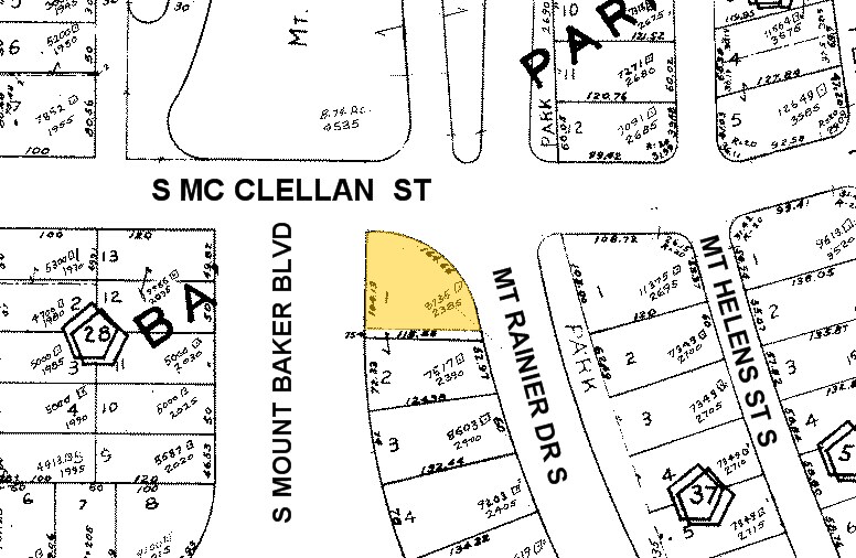 3601 S McClellan St, Seattle, WA à vendre - Plan cadastral – Image 2 sur 2
