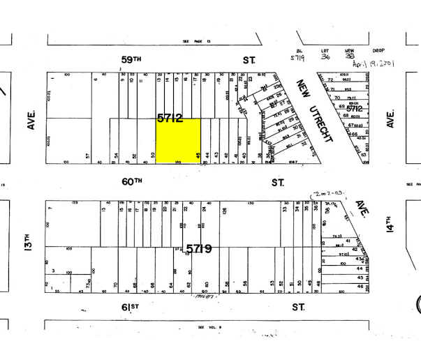 1333 60th St, Brooklyn, NY à louer - Plan cadastral – Image 2 sur 13