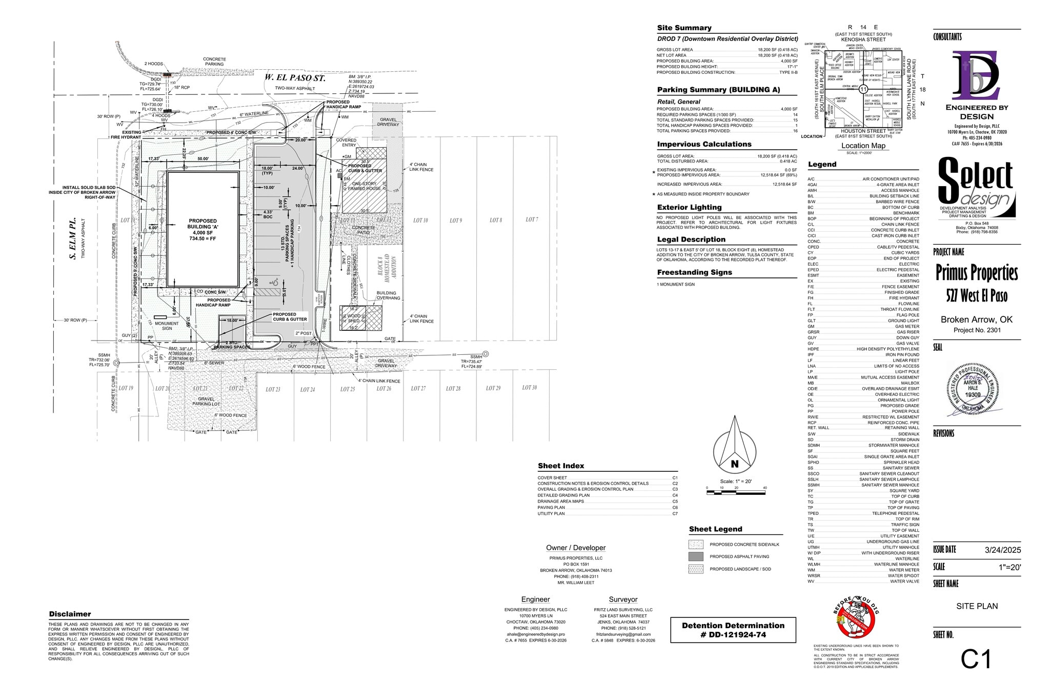 527 El Paso st, Broken Arrow, OK à louer Plan de site– Image 1 sur 1