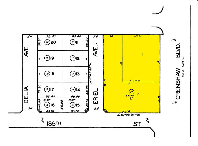 18411 Crenshaw Blvd, Torrance, CA à louer - Plan cadastral – Image 2 sur 14