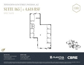 7878 N 16th St, Phoenix, AZ à louer Plan d’étage– Image 2 sur 2