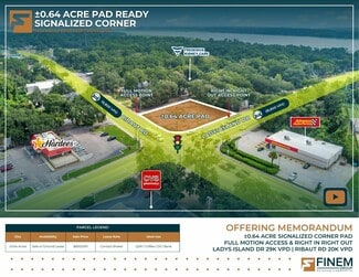 Plus de détails pour 1451 Ribaut Road, Port Royal, SC - Terrain à louer