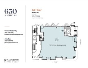 650 H St NE, Washington, DC à louer Plan d’étage– Image 1 sur 1
