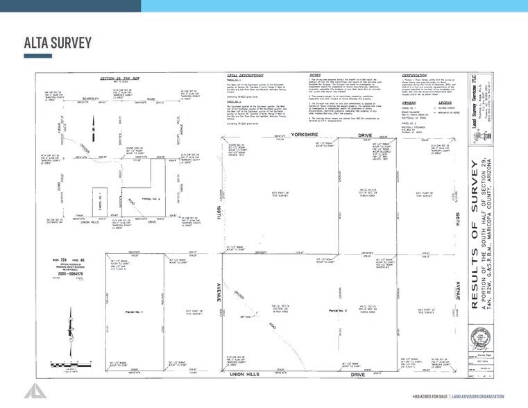 NEC 199th Avenue & Union Hills Drive, Surprise, AZ à vendre - Plan cadastral – Image 1 sur 2