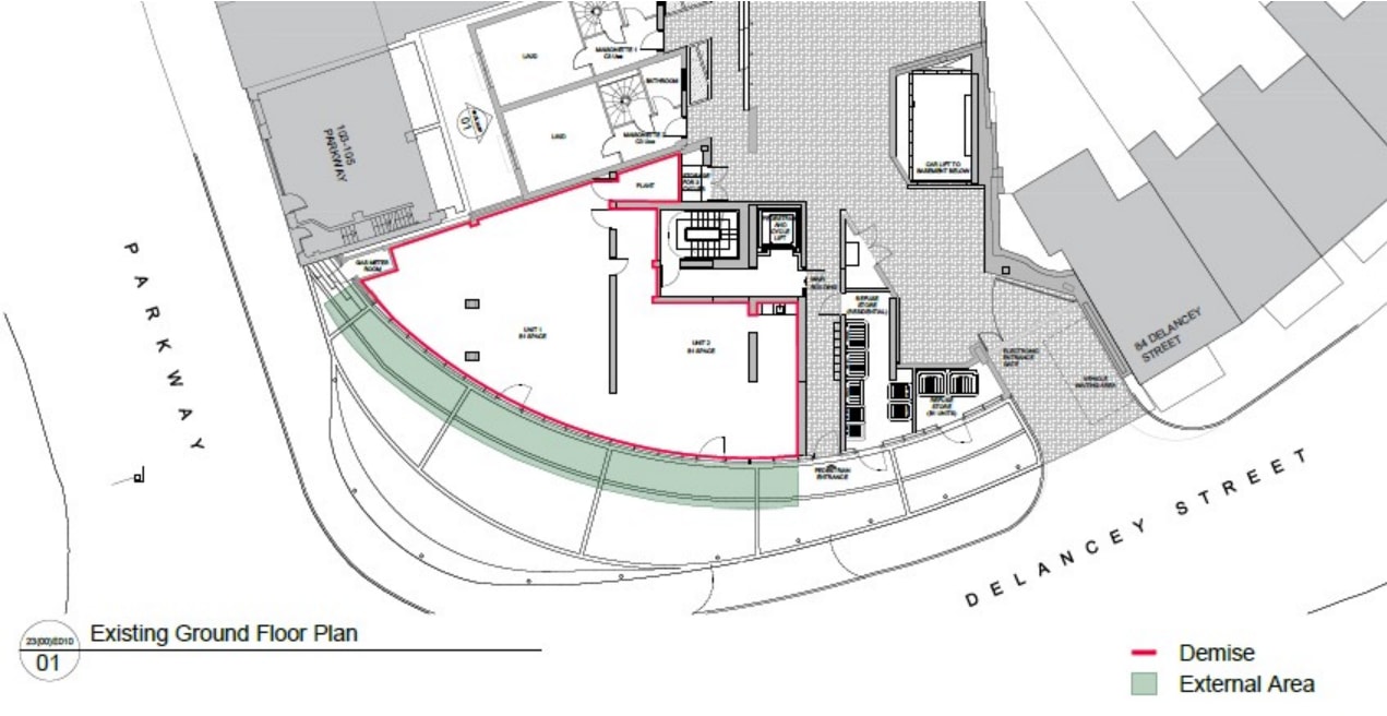 86-88 Delancey St, Londres à louer Plan d’étage– Image 1 sur 1