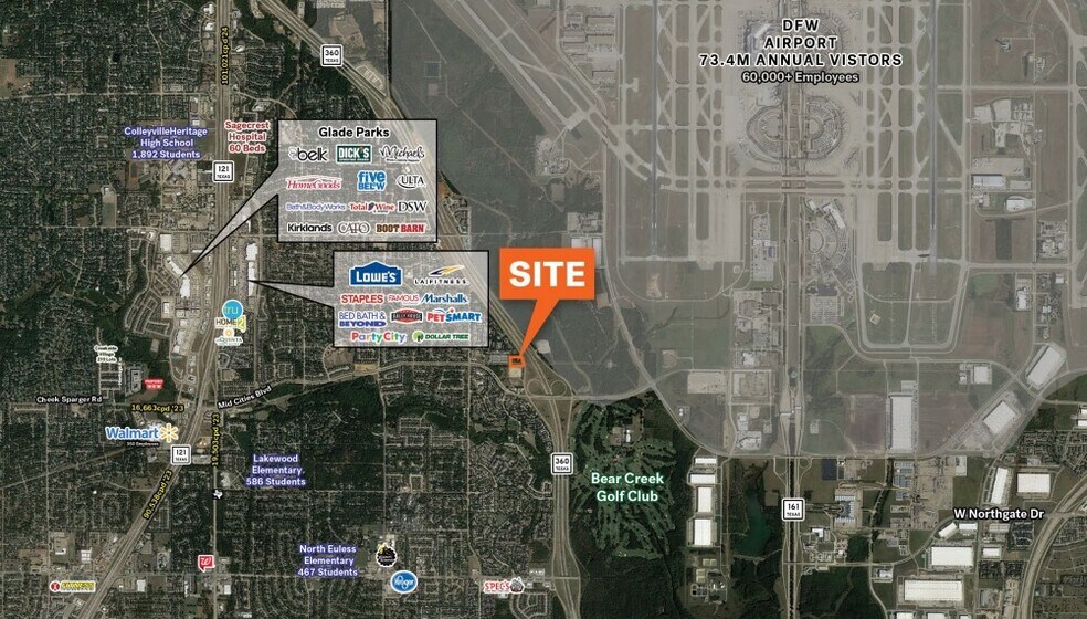 721 Mid Cities blvd, Euless, TX à vendre - Aérien – Image 2 sur 3