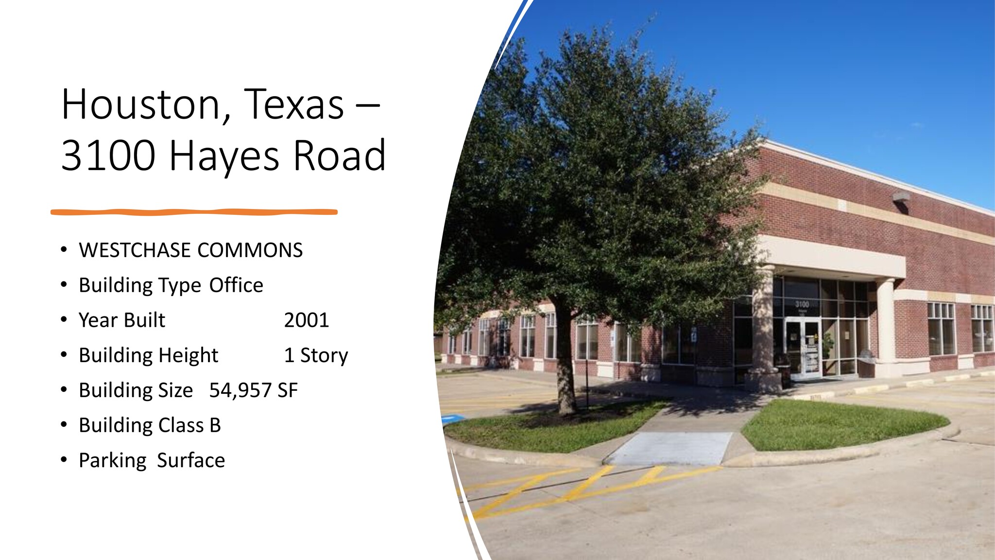 3100 Hayes Rd, Houston, TX à louer Plan de site– Image 1 sur 1