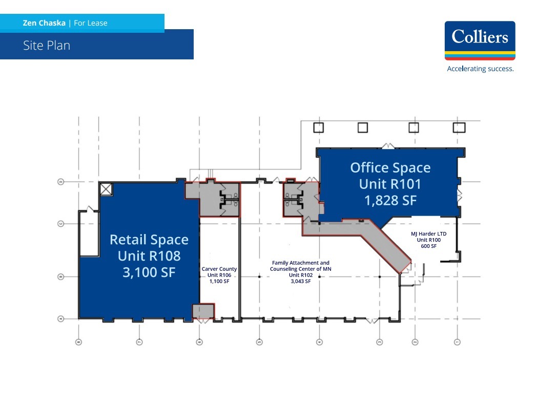 110 E 1st St, Chaska, MN à louer Plan d’étage– Image 1 sur 1